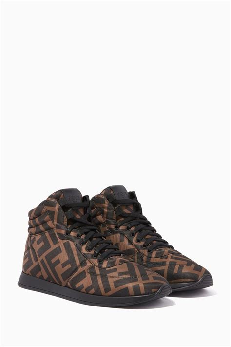 fendi ff quilted sneakers